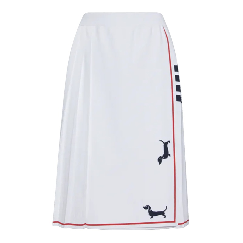 4-Bar Pleated Hector Skirt Women