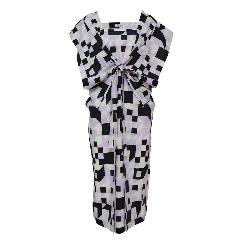 Box Composition Woven Dress