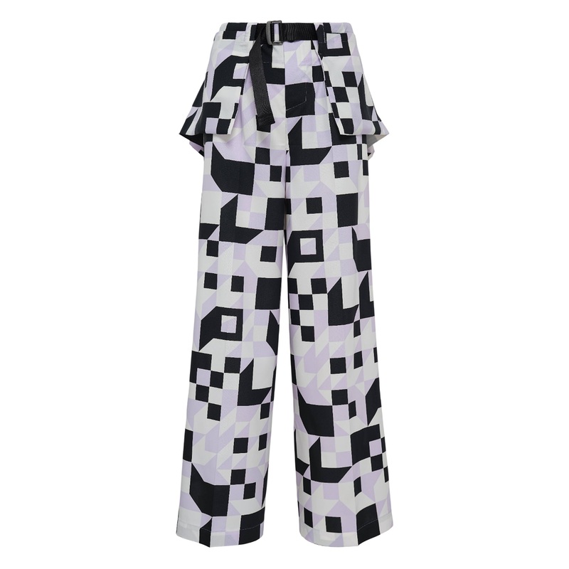 Box Composition Woven Pants