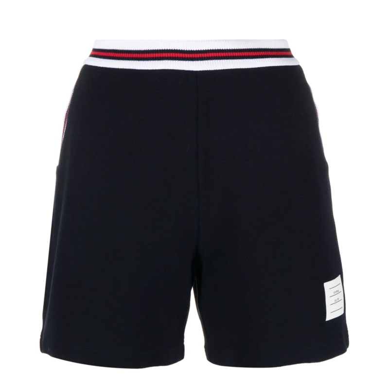 Classic Pique Stripe Shorts Women