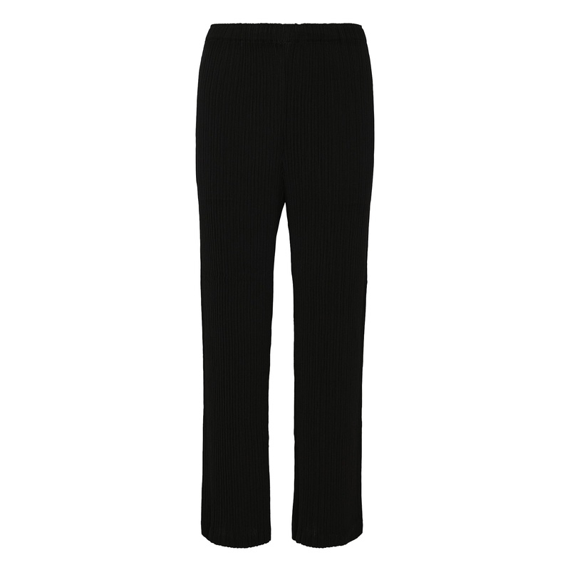 Hatching Bottoms Pleated Pants