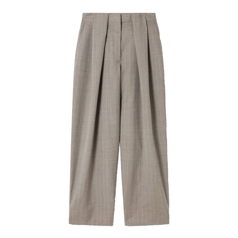 Melange Stripe Balloon Trouser