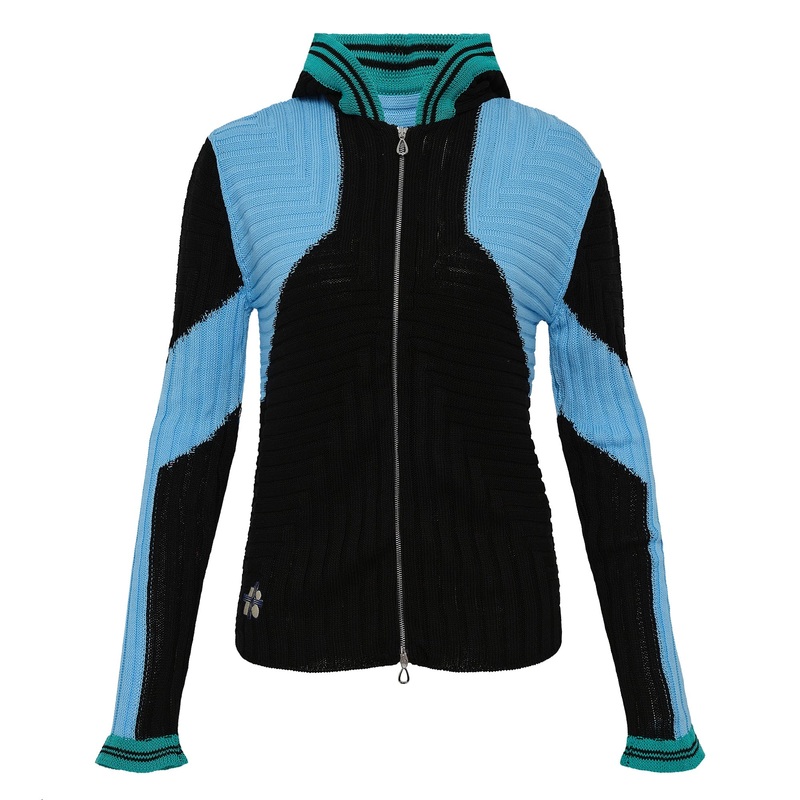 Quimby Fitted Hooded Knit Cardigan