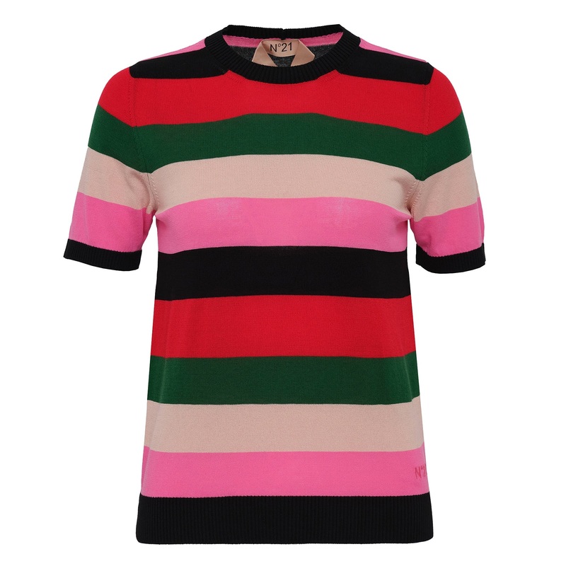 Short-Sleeved Sweater In Cotton