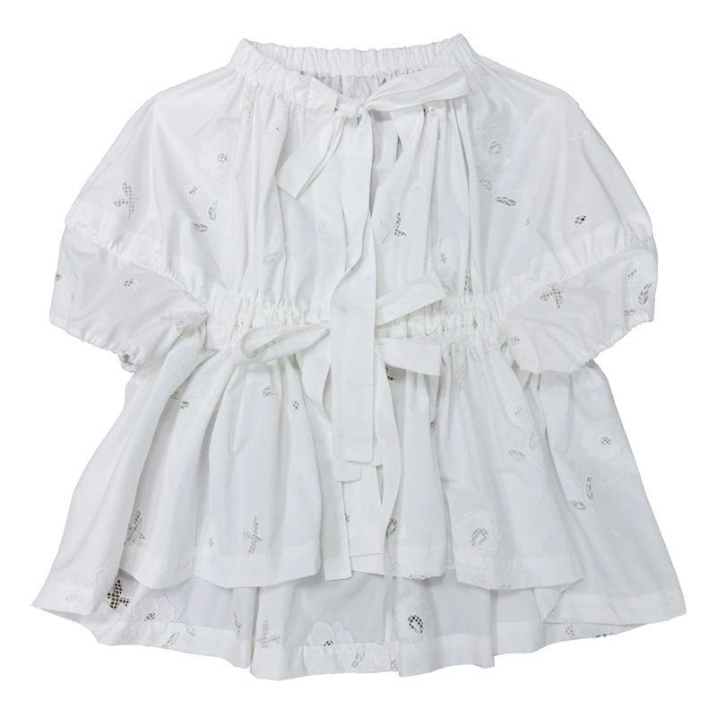 White Embroidery Blouse