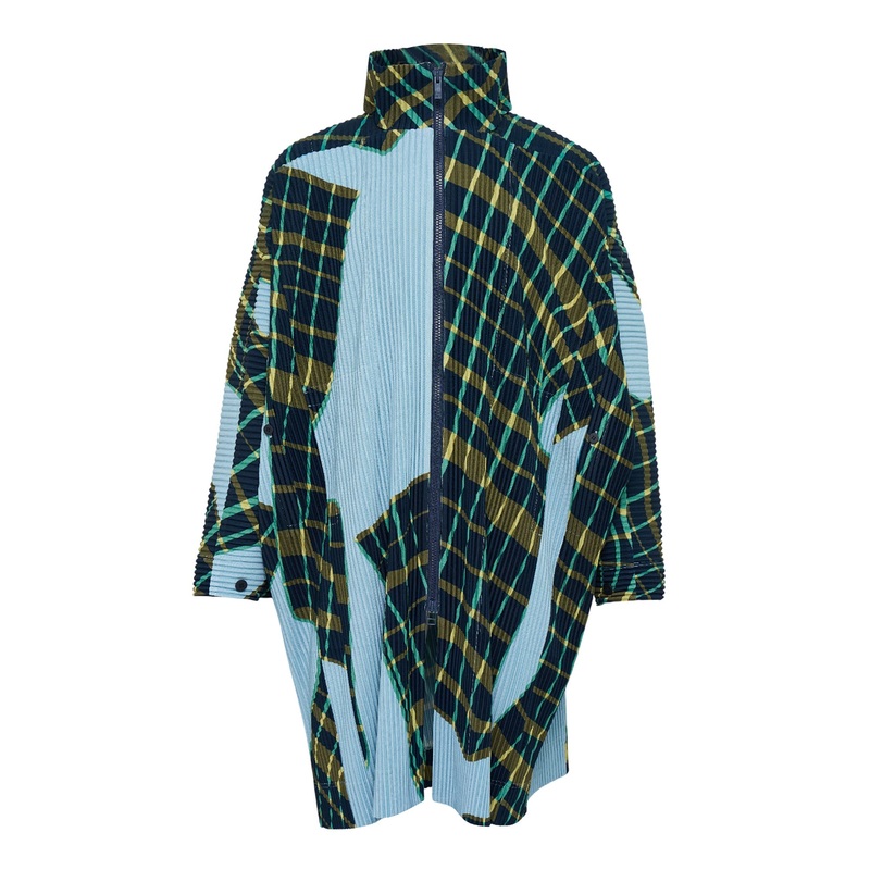 Windswept Plaid Coat