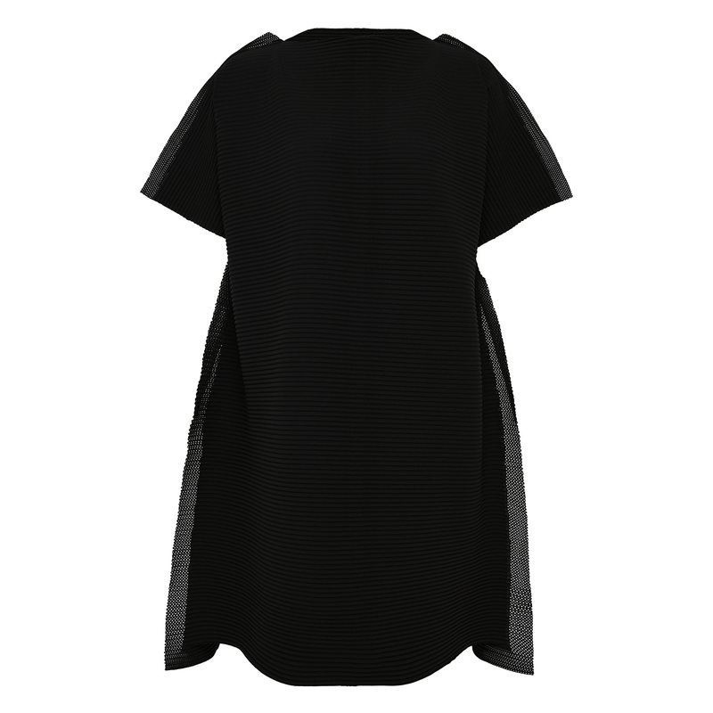 Frame Mesh Pleats Tunic
