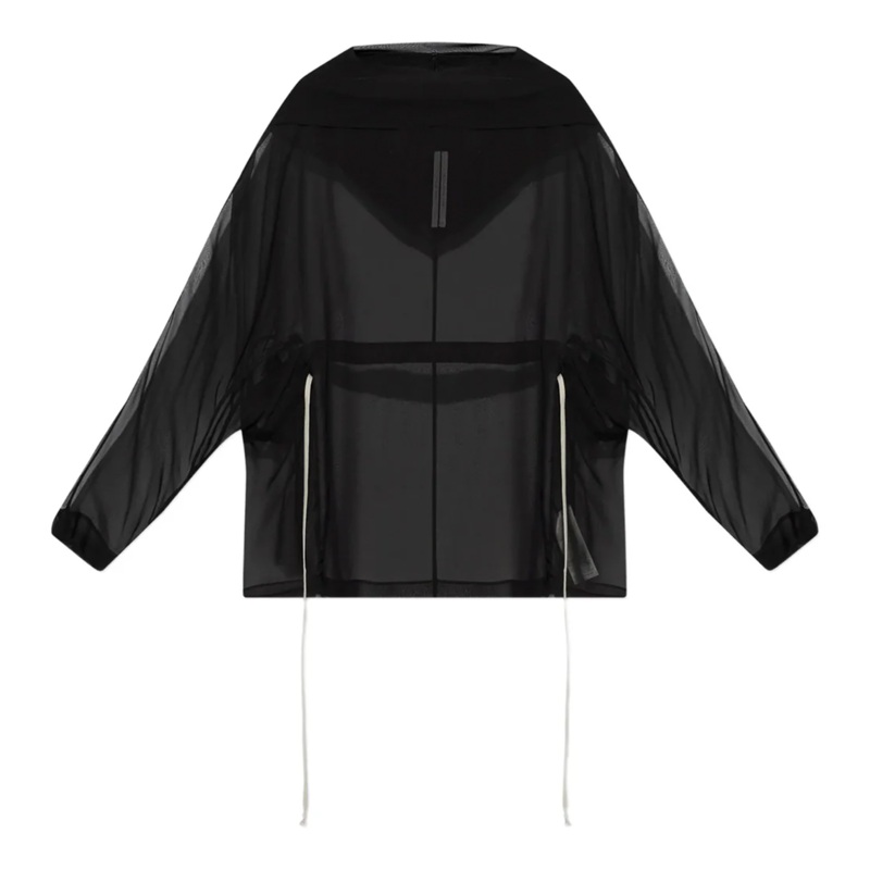 Hooded Tunic Silk Chiffon