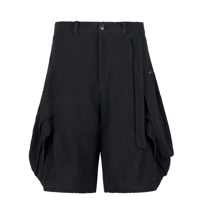 Layered Panel Strap Shorts