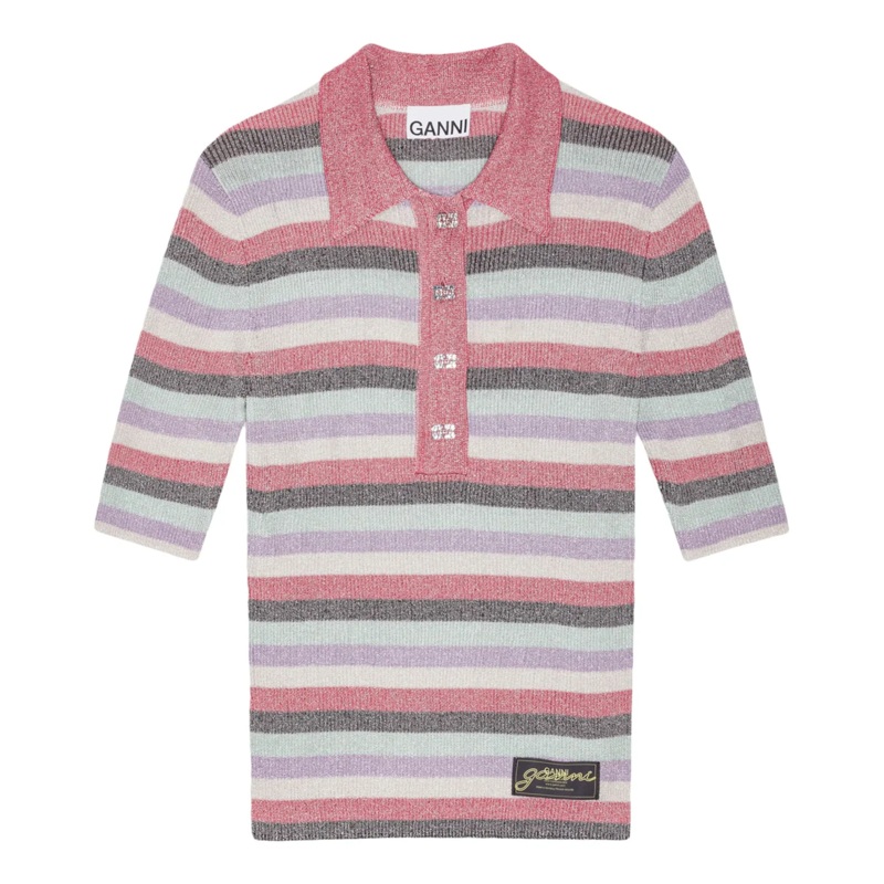 Light Sparkle Rib Polo