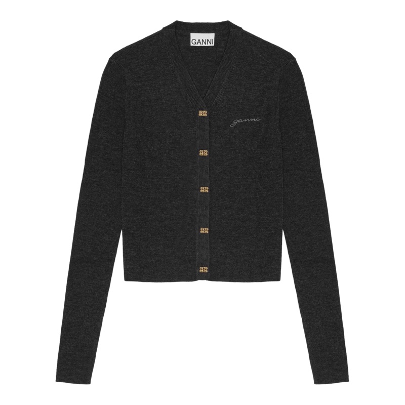 Mini Ribbed Merino Cardigan