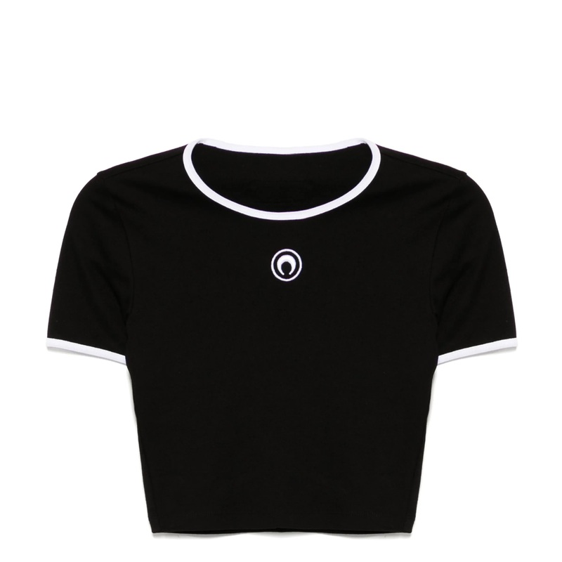 Moon Logo Jersey Cropped Top