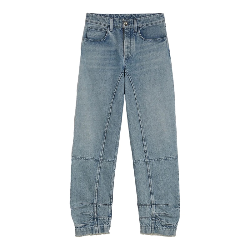 Raw Edge Hem Jeans