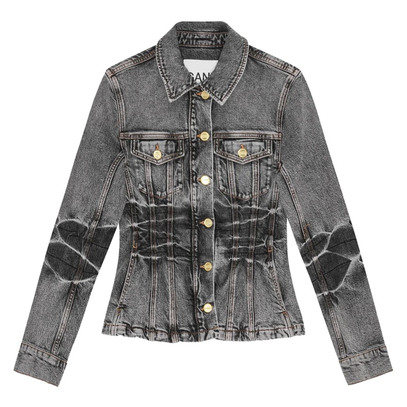 Stretch Future Denim Fitted Blazer