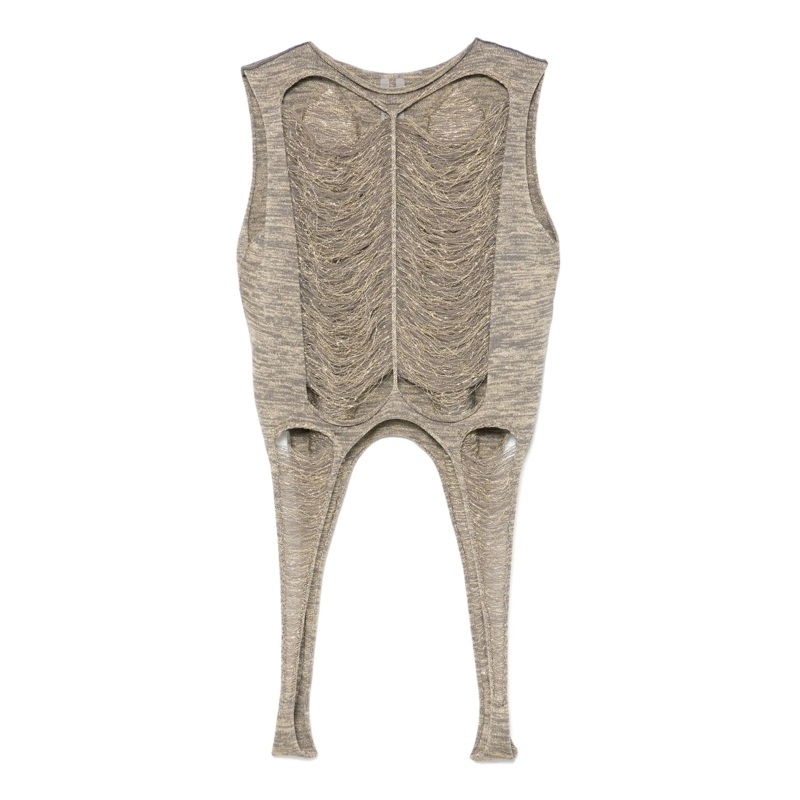 Tanja T Shredded Gold Knit