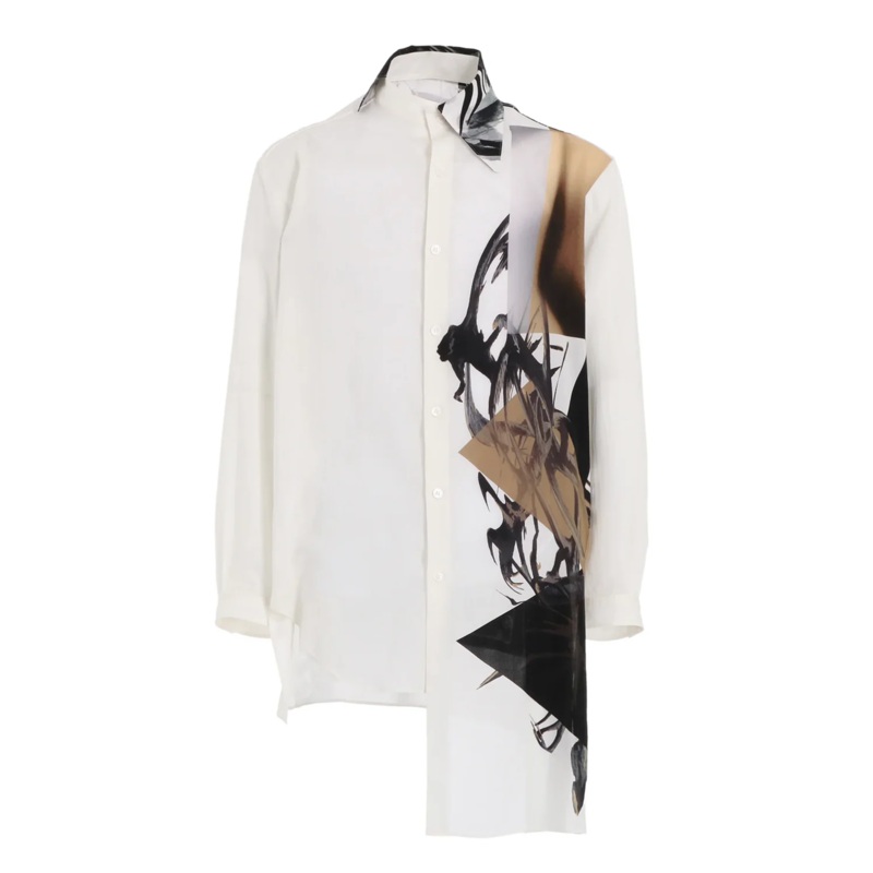 Unbalanced Design Collar Blouse