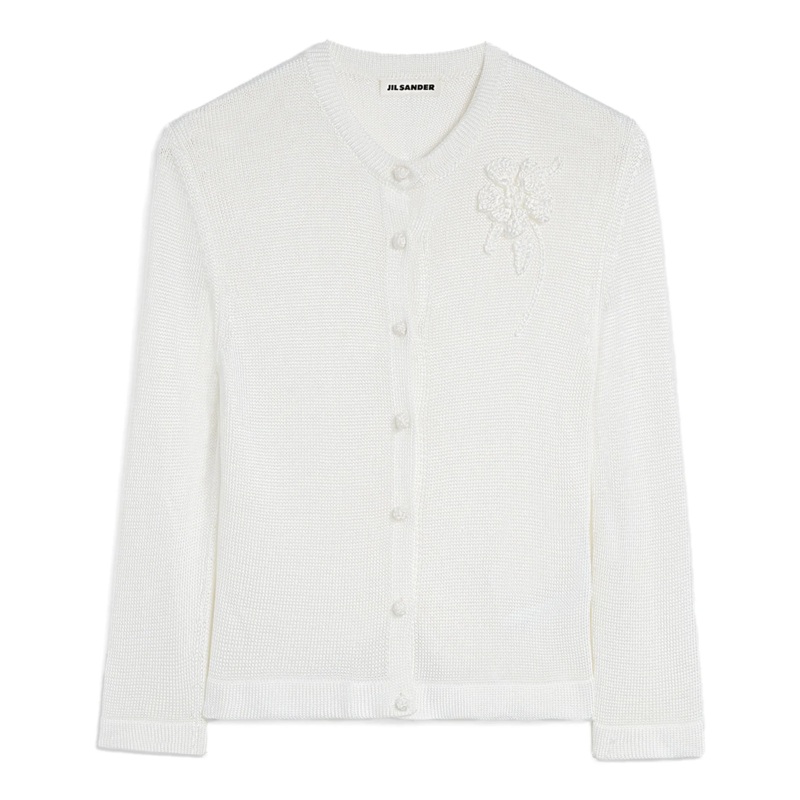 Viscose Knit Embroidered Cardigan