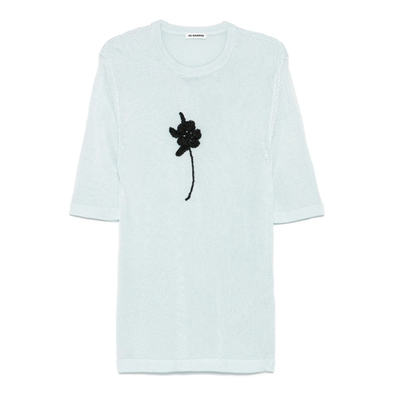 Viscose Knit Embroidered T-Shirt