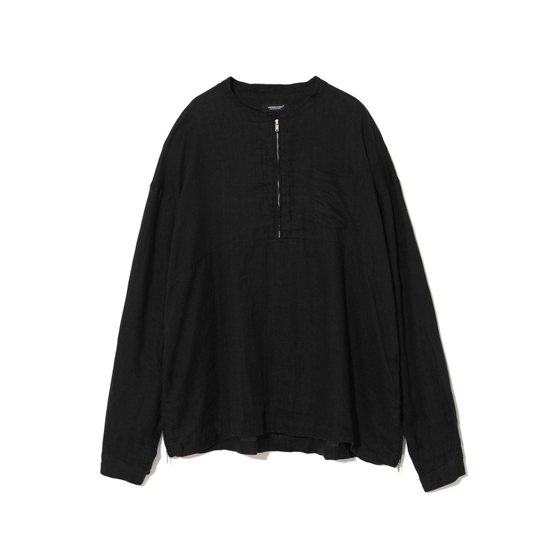 Zip-Detailed Long Sleeve Shirt