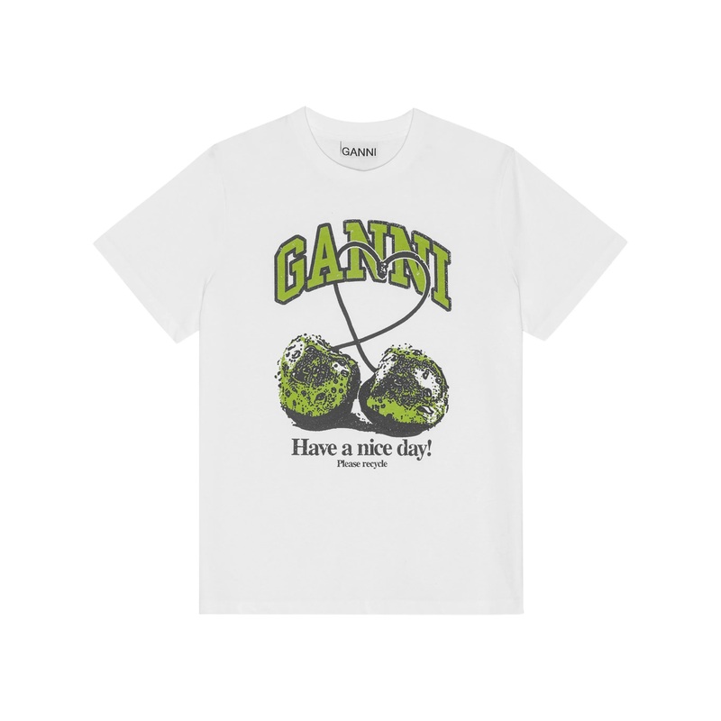 Basic Jersey Cherry Relaxed T-Shirt