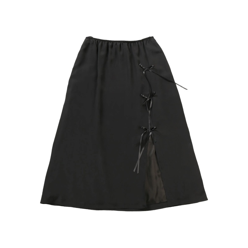 Bow Slit Column Skirt