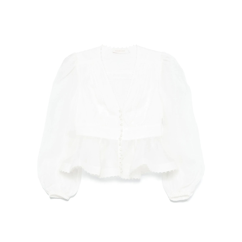 Dawning V-Neck Beaded Blouse