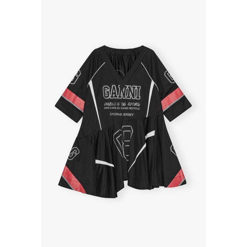 Future Mesh Oversized Mini Dress