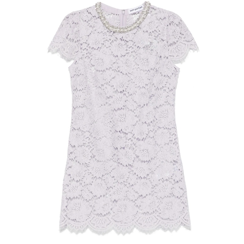 Lilac Lace Mini Dress