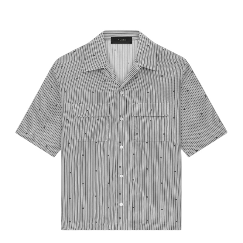 Ma Pinstripe Camp Shirt