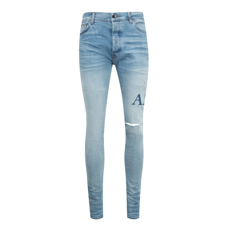 Starburst Applique Skinny Jean