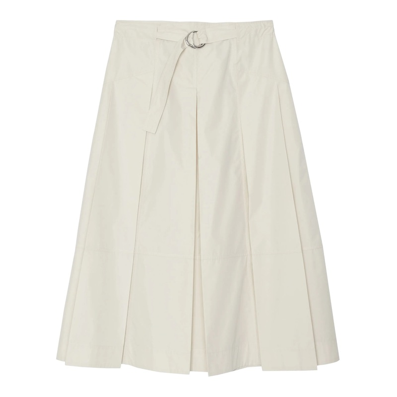 Utility Pleated Skirt With Belt