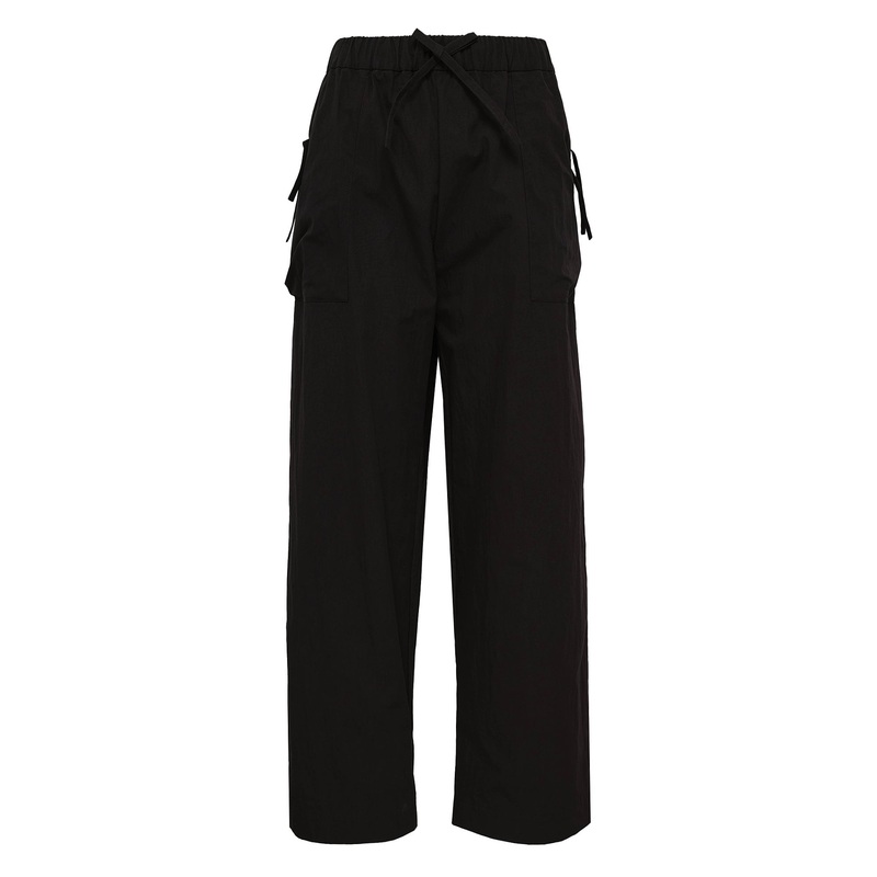 Bow Detail Cargo Pocket Drawstring Pants