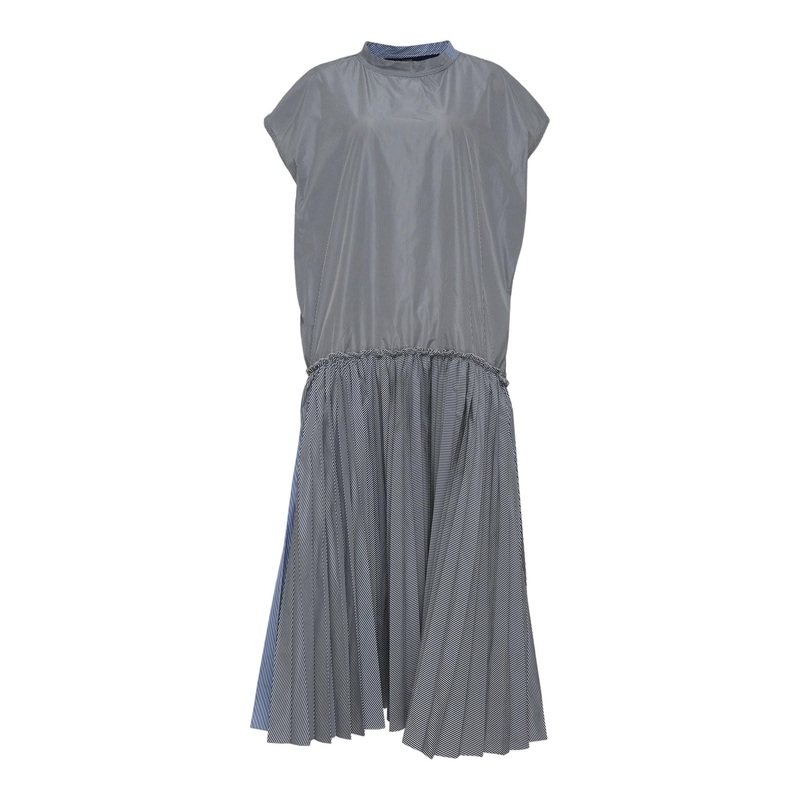 Cap Sleeve Drop Waist Fun Mix Dress