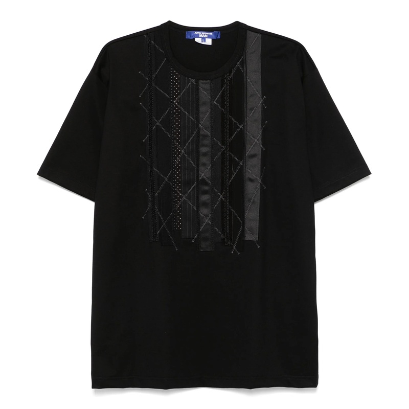 Cotton Jersey Braid Patchwork Tee