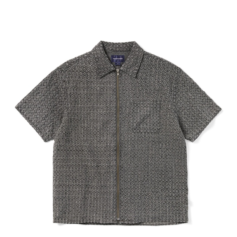 Damaged Denim Zip Shirt