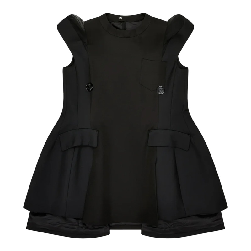 Double-Faced Silk Cotton Dress