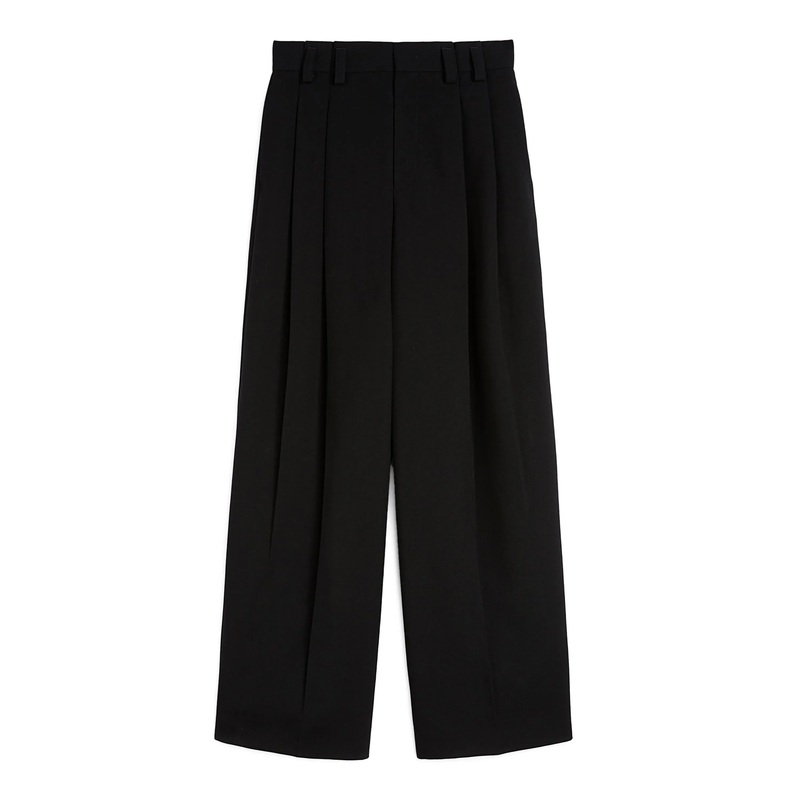 Pleated Pants Fluid Silk And Viscose