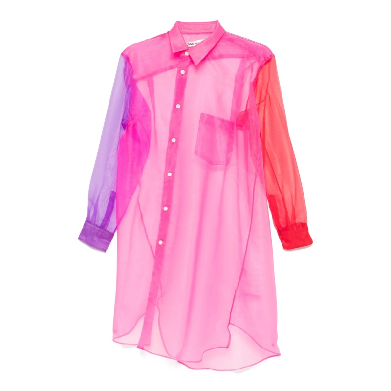 Polyester Organdy Long Shirt
