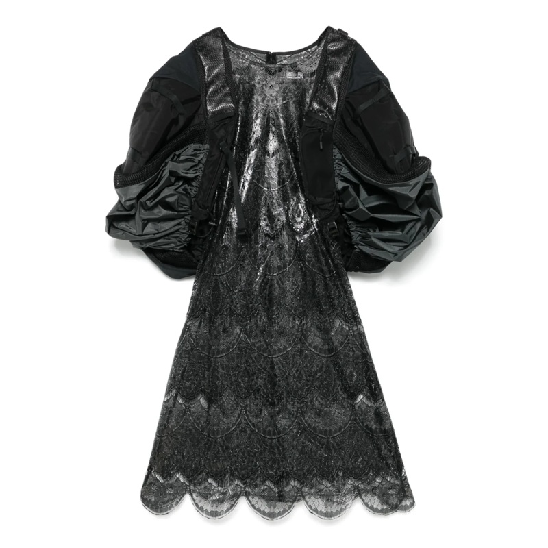 Polyester Scalloped Lace One Piece