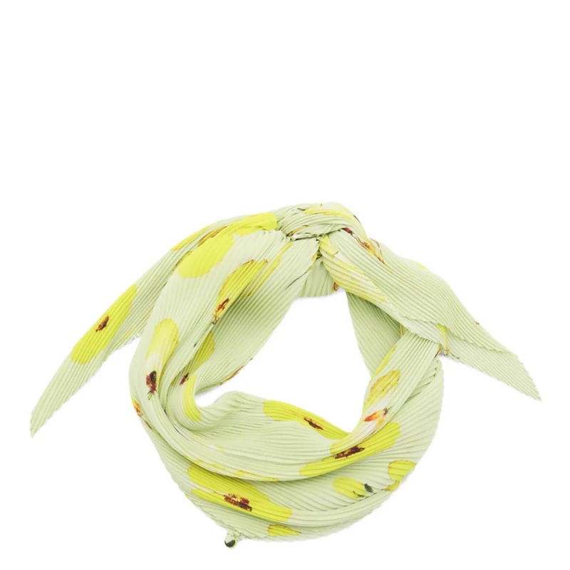 Pressed Flora Pleats Stole Scarf