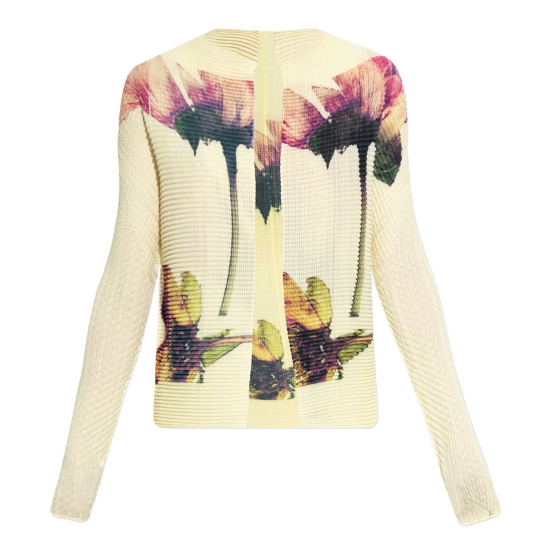 Pressed Flora Pleats Top