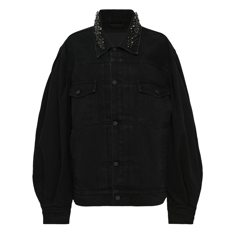 Puff Sleeve Denim Jacket