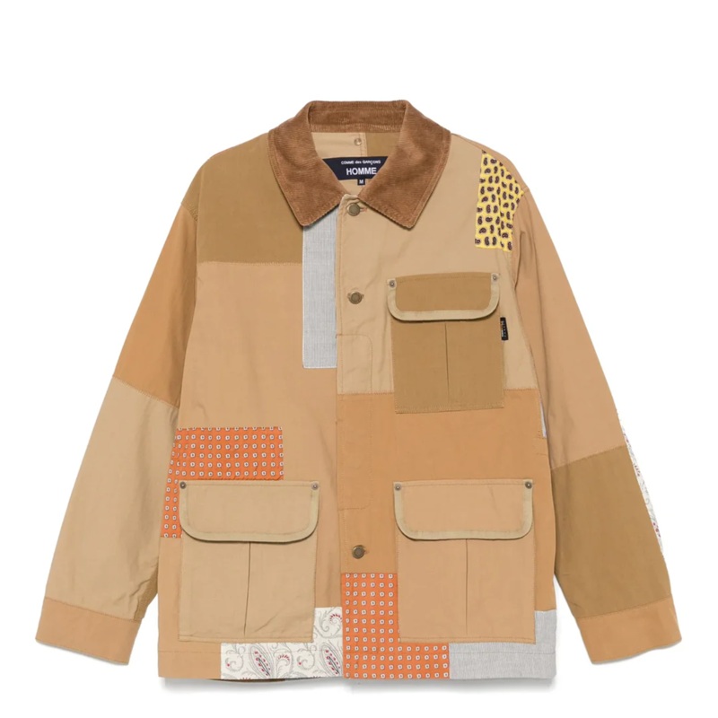 Satin X Multi Fabrics Mix Jacket