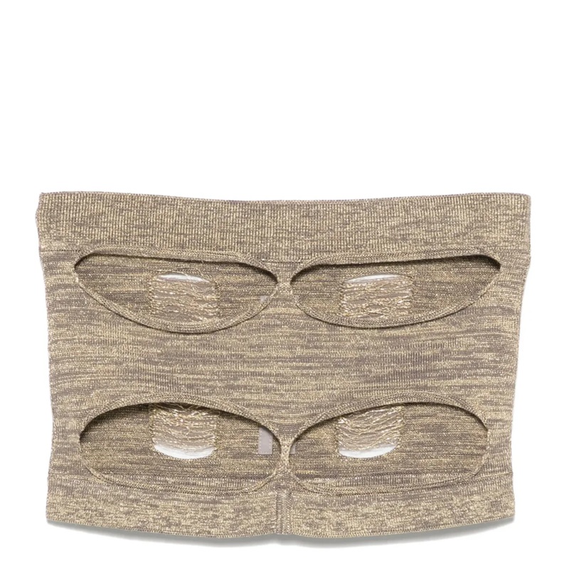 Tanja Bandeau Shredded Gold Knit