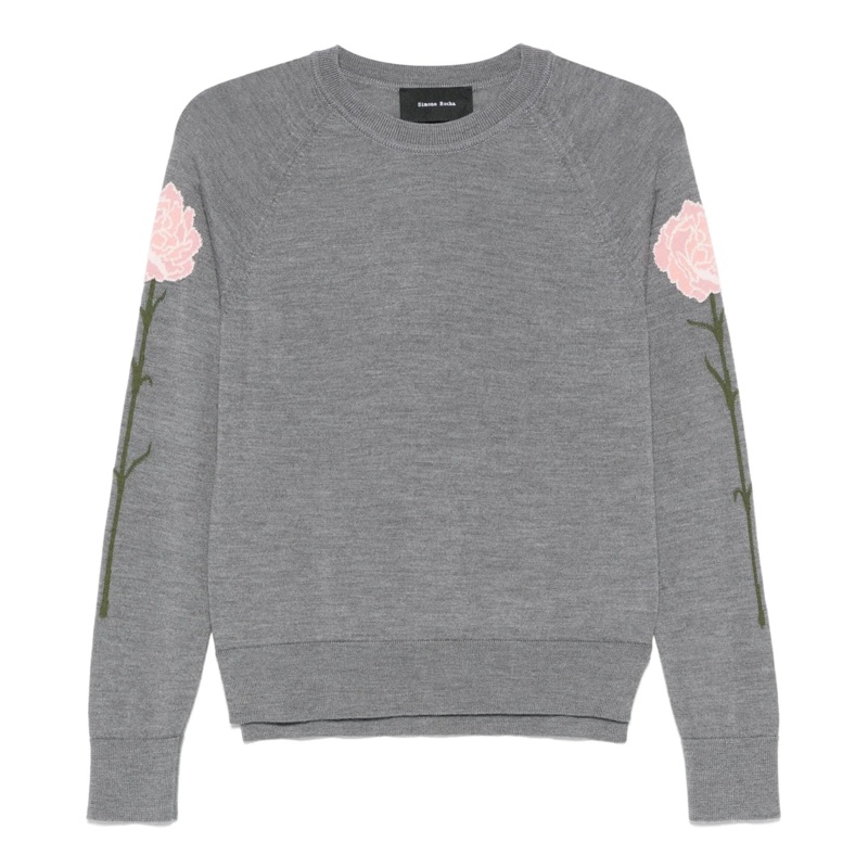 Carnation Detail Long Sleeve Jumper