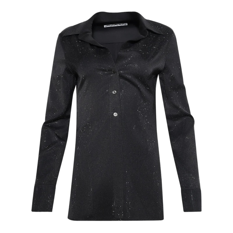 Crystal Hotfix Slim-Fit Shirt