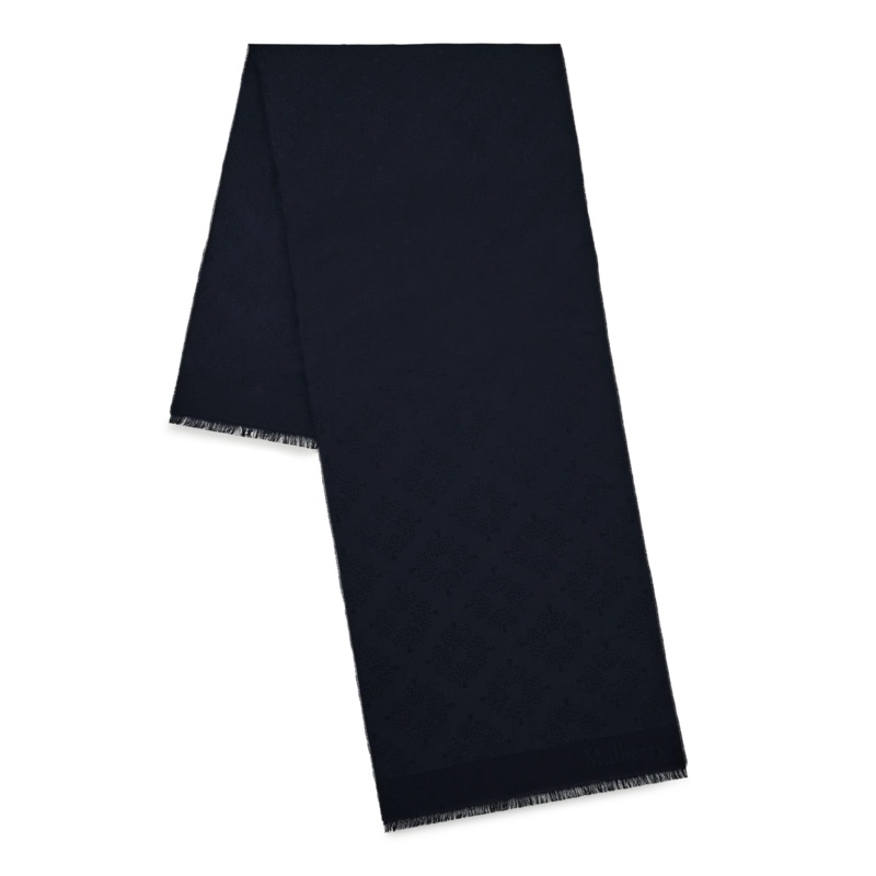 Mulberry Tree Rectangular Scarf Night Sky Cotton Silk Blend