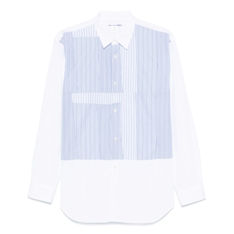 Yarn Dyed Cotton Stripe Poplin Shirt