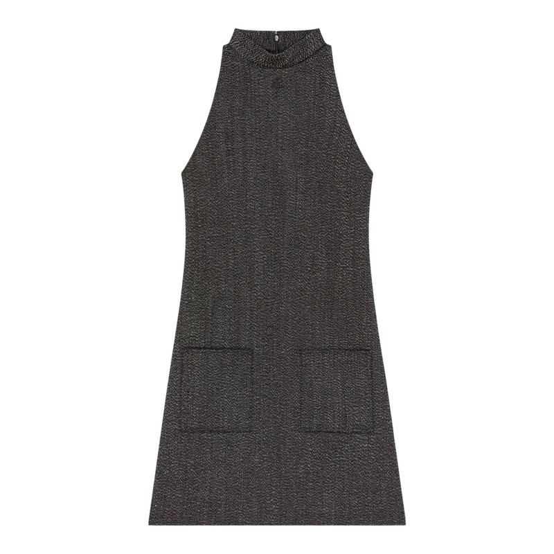 Heritage Caviar A-Line Dress