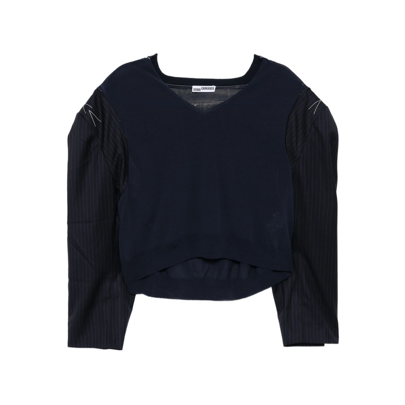 Seamless Knit Sweater Blazer